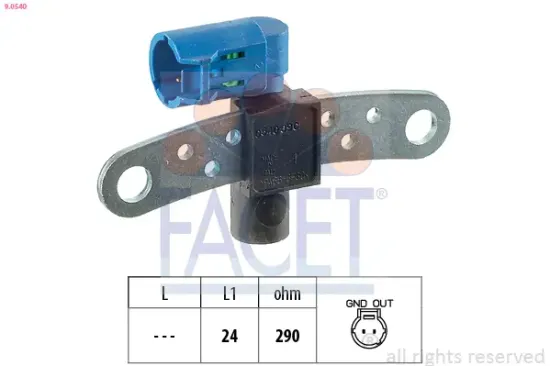 Impulsgeber, Kurbelwelle FACET 9.0540 Bild Impulsgeber, Kurbelwelle FACET 9.0540