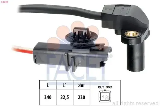 Impulsgeber, Kurbelwelle FACET 9.0549 Bild Impulsgeber, Kurbelwelle FACET 9.0549