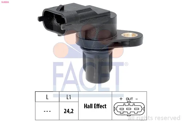 Sensor, Motordrehzahl FACET 9.0556