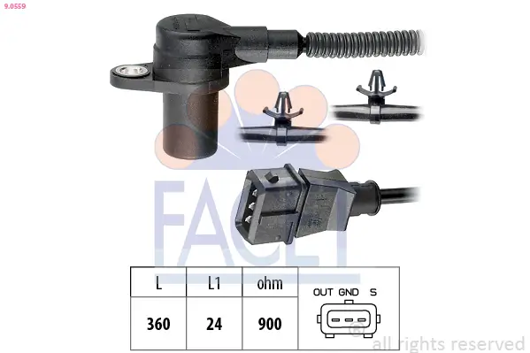 Impulsgeber, Kurbelwelle FACET 9.0559