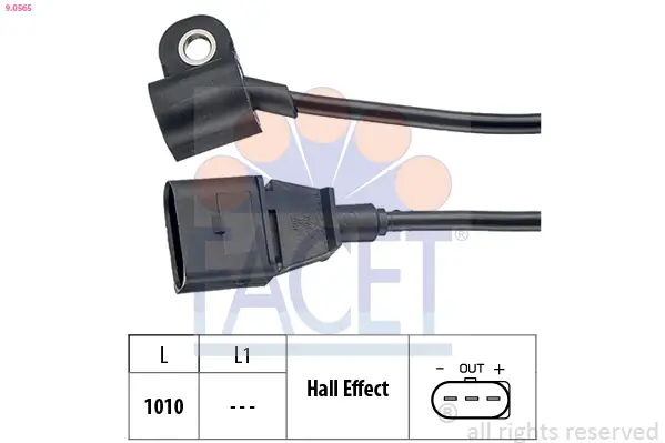 Sensor, Motordrehzahl FACET 9.0565