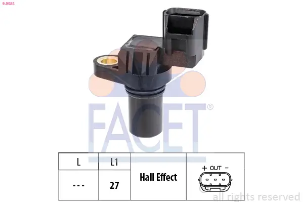Sensor, Motordrehzahl FACET 9.0585