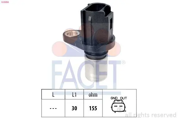 Impulsgeber, Kurbelwelle FACET 9.0594