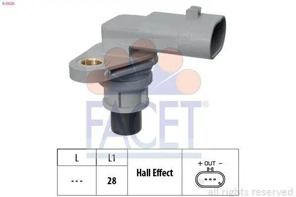 Sensor, Nockenwellenposition FACET 9.0626