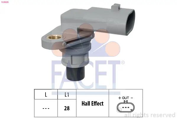 Sensor, Motordrehzahl FACET 9.0626