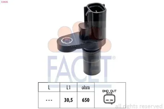 Sensor, Motordrehzahl FACET 9.0635 Bild Sensor, Motordrehzahl FACET 9.0635