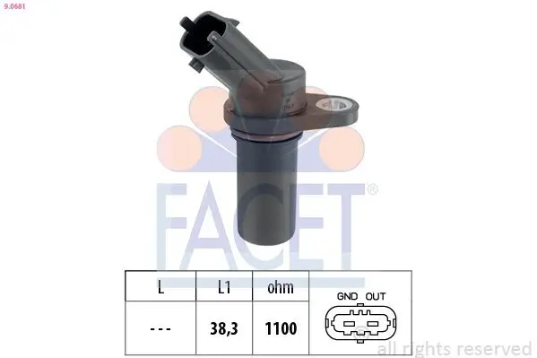 Impulsgeber, Kurbelwelle FACET 9.0681