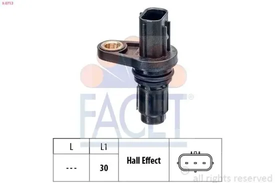 Sensor, Nockenwellenposition FACET 9.0713 Bild Sensor, Nockenwellenposition FACET 9.0713