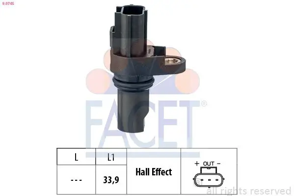 Sensor, Drehzahl FACET 9.0745