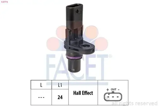 Sensor, Motordrehzahl FACET 9.0774 Bild Sensor, Motordrehzahl FACET 9.0774