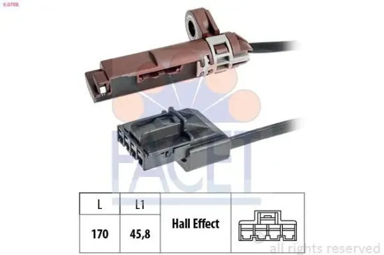 Sensor, Drehzahl FACET 9.0798 Bild Sensor, Drehzahl FACET 9.0798