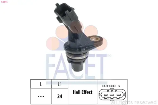 Sensor, Motordrehzahl FACET 9.0815 Bild Sensor, Motordrehzahl FACET 9.0815