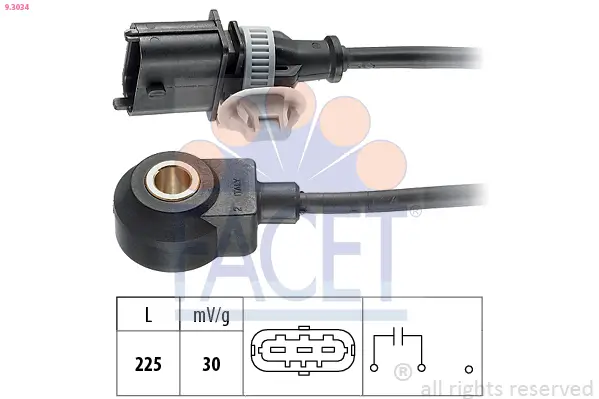 Klopfsensor FACET 9.3034