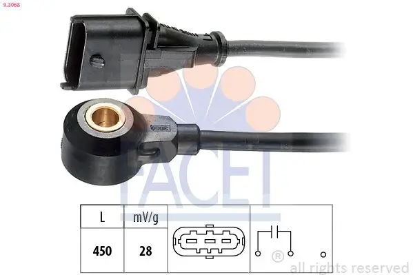 Klopfsensor FACET 9.3068