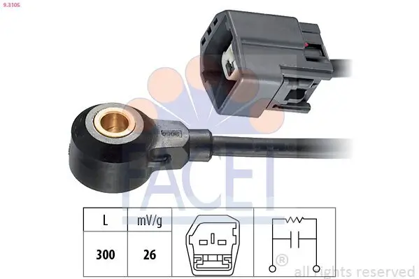 Klopfsensor FACET 9.3105