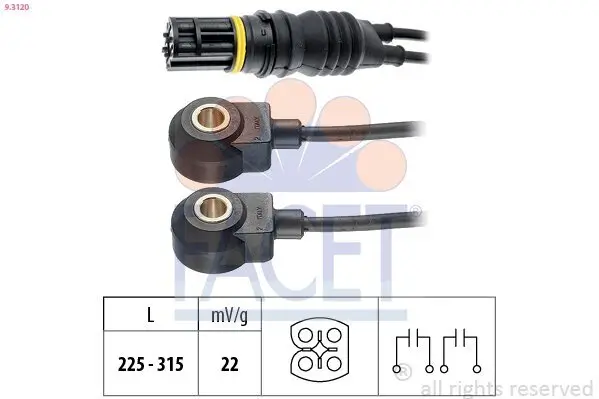 Klopfsensor FACET 9.3120