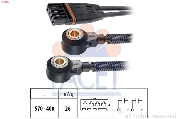 Klopfsensor FACET 9.3196