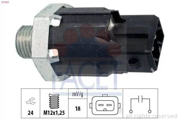 Klopfsensor FACET 9.3224