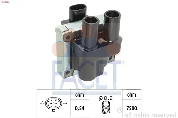 Zündspule FACET 9.6046