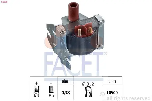 Zündspule FACET 9.6078 Bild Zündspule FACET 9.6078