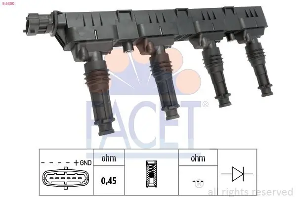 Zündspule FACET 9.6300