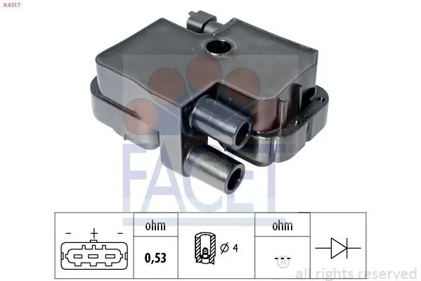 Zündspule FACET 9.6317