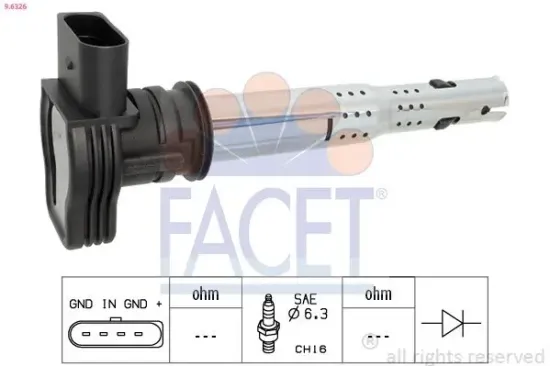 Zündspule FACET 9.6326 Bild Zündspule FACET 9.6326