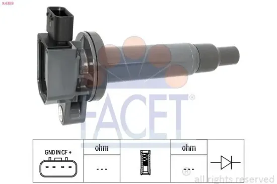 Zündspule FACET 9.6359 Bild Zündspule FACET 9.6359