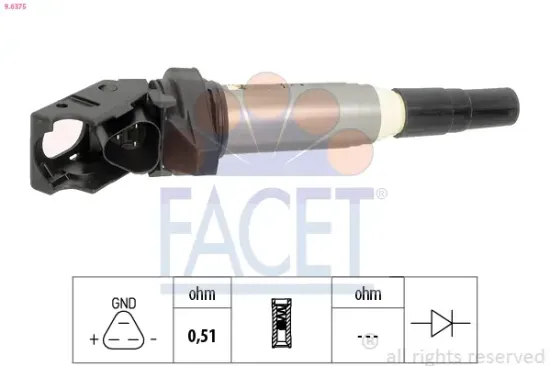 Zündspule FACET 9.6375 Bild Zündspule FACET 9.6375