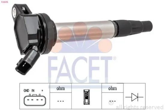 Zündspule FACET 9.6436 Bild Zündspule FACET 9.6436