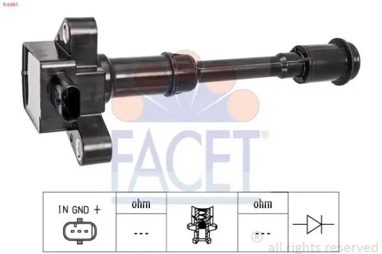 Zündspule FACET 9.6461 Bild Zündspule FACET 9.6461