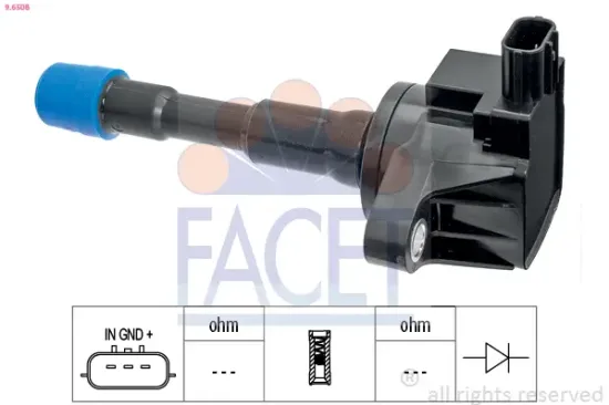 Zündspule FACET 9.6508 Bild Zündspule FACET 9.6508