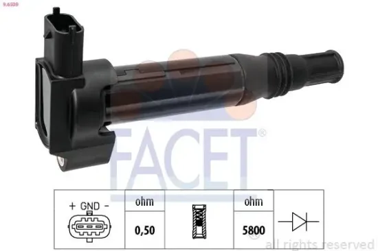 Zündspule FACET 9.6509 Bild Zündspule FACET 9.6509