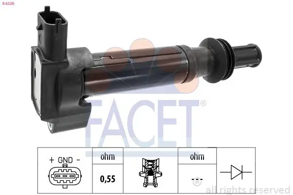 Zündspule FACET 9.6520