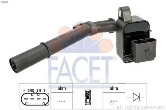 Zündspule FACET 9.6525 Bild Zündspule FACET 9.6525