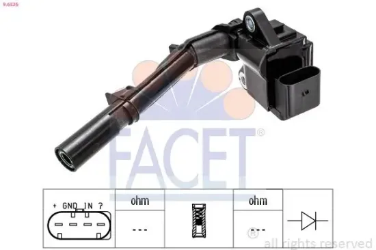 Zündspule FACET 9.6526 Bild Zündspule FACET 9.6526