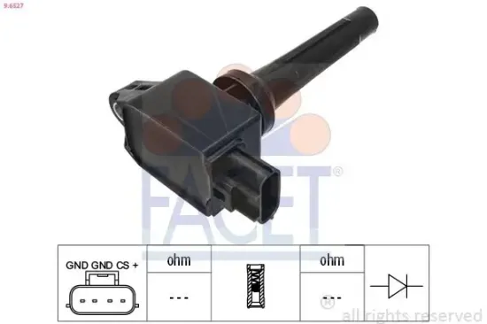 Zündspule FACET 9.6527 Bild Zündspule FACET 9.6527