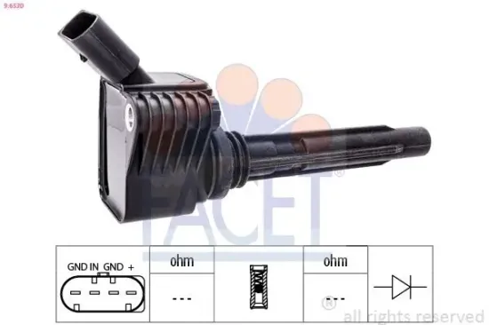 Zündspule FACET 9.6530 Bild Zündspule FACET 9.6530