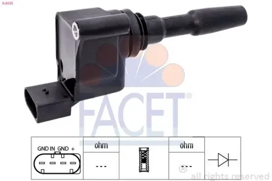 Zündspule FACET 9.6535 Bild Zündspule FACET 9.6535