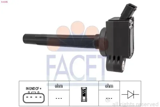 Zündspule FACET 9.6545 Bild Zündspule FACET 9.6545