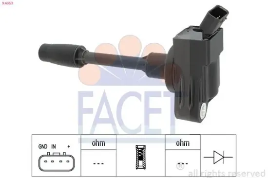 Zündspule FACET 9.6553 Bild Zündspule FACET 9.6553