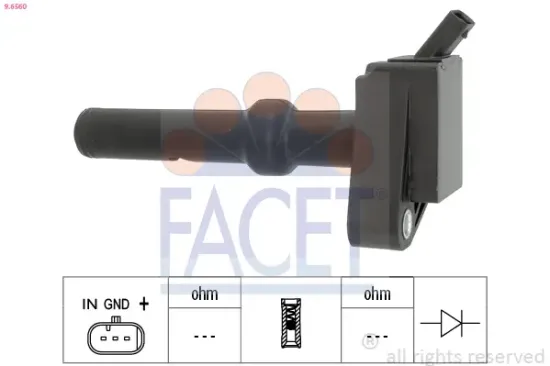Zündspule FACET 9.6560 Bild Zündspule FACET 9.6560