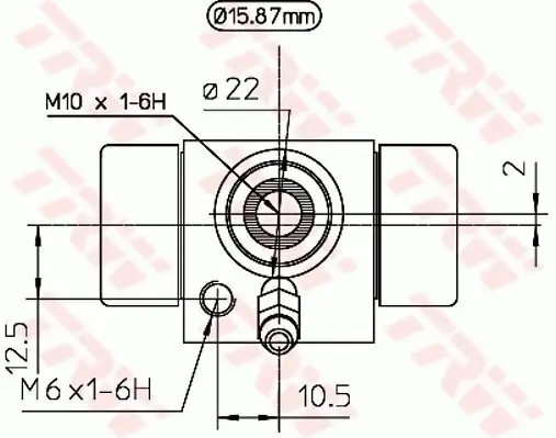 Radbremszylinder TRW BWB111A Bild Radbremszylinder TRW BWB111A