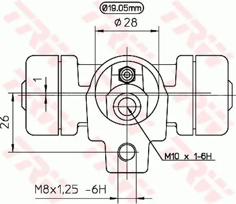 Radbremszylinder Hinterachse TRW BWD138 Bild Radbremszylinder Hinterachse TRW BWD138