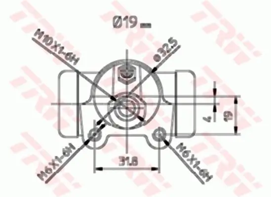 Radbremszylinder TRW BWD183 Bild Radbremszylinder TRW BWD183