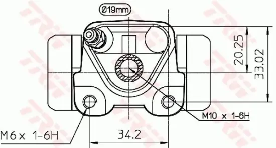 Radbremszylinder Hinterachse links TRW BWD270 Bild Radbremszylinder Hinterachse links TRW BWD270