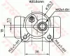 Radbremszylinder TRW BWF169 Bild Radbremszylinder TRW BWF169