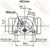 Radbremszylinder TRW BWF191 Bild Radbremszylinder TRW BWF191