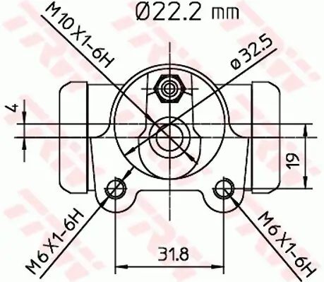 Radbremszylinder TRW BWH138 Bild Radbremszylinder TRW BWH138