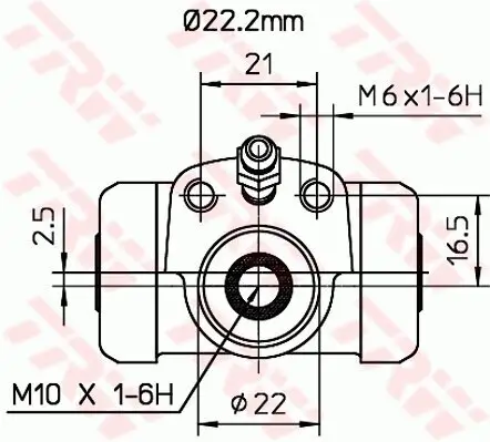 Radbremszylinder TRW BWH377 Bild Radbremszylinder TRW BWH377